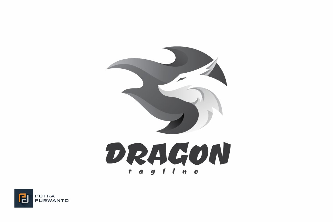 Dragon Fire - Logo Template preview image.