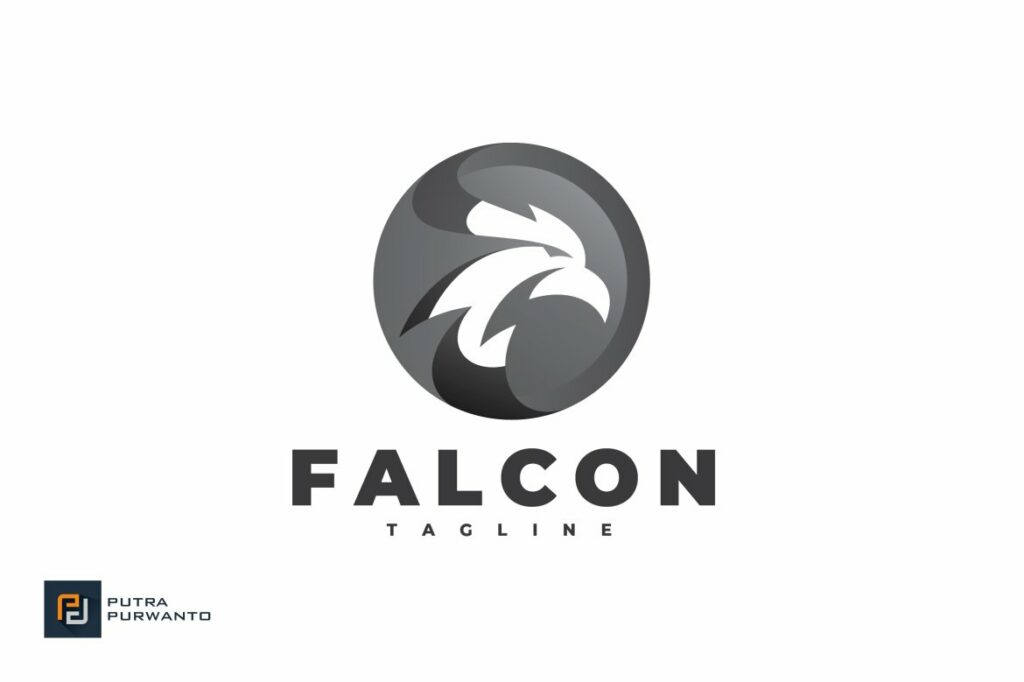 Falcon Circle - Logo Template – MasterBundles