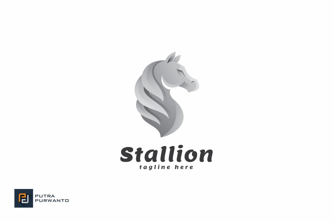 Stallion - Logo Template preview image.