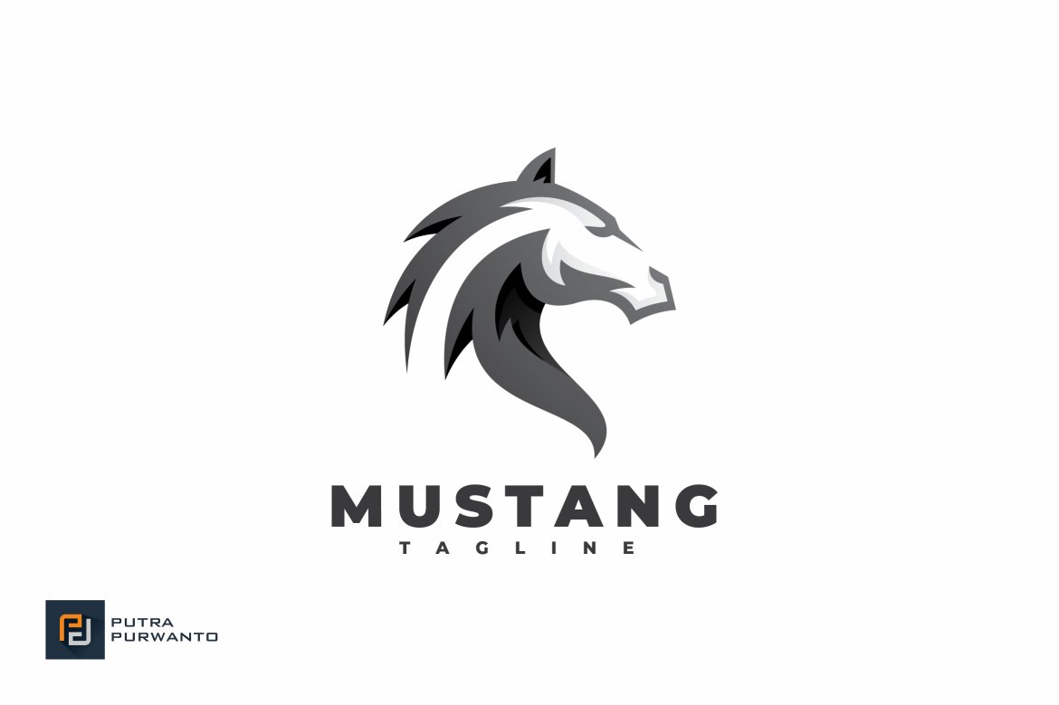 Mustang - Logo Template preview image.