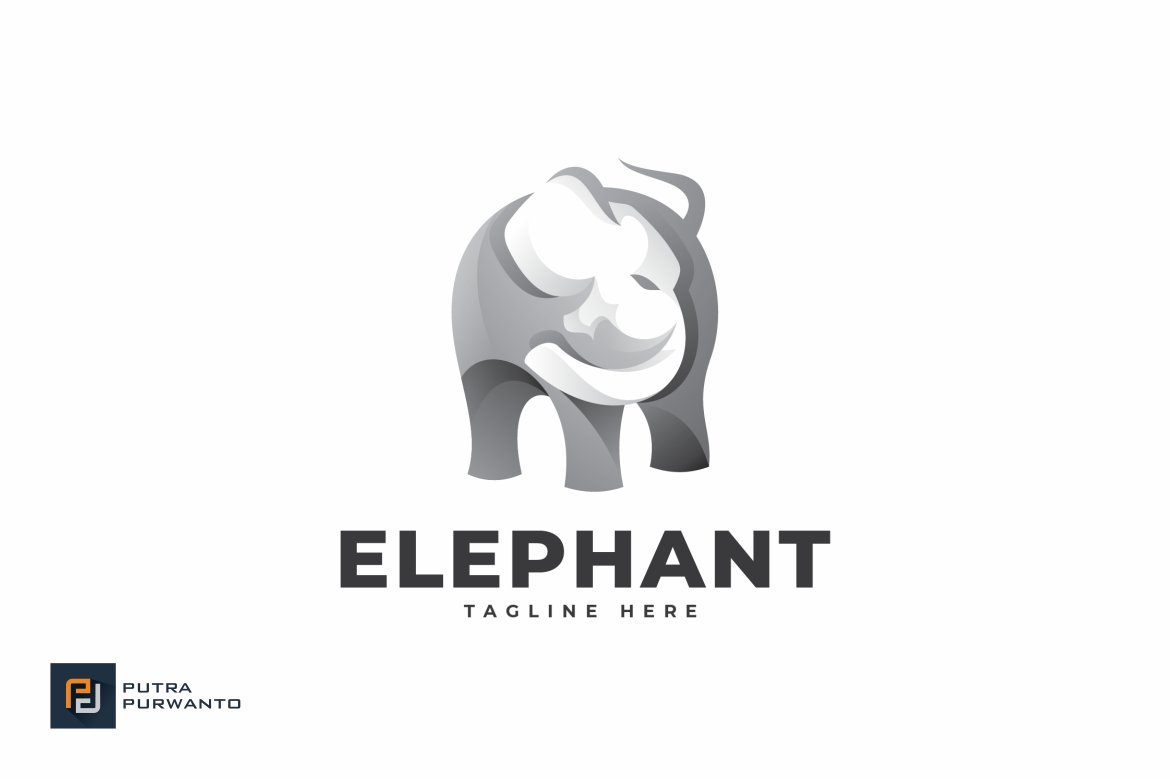 Elephant - Logo Template preview image.