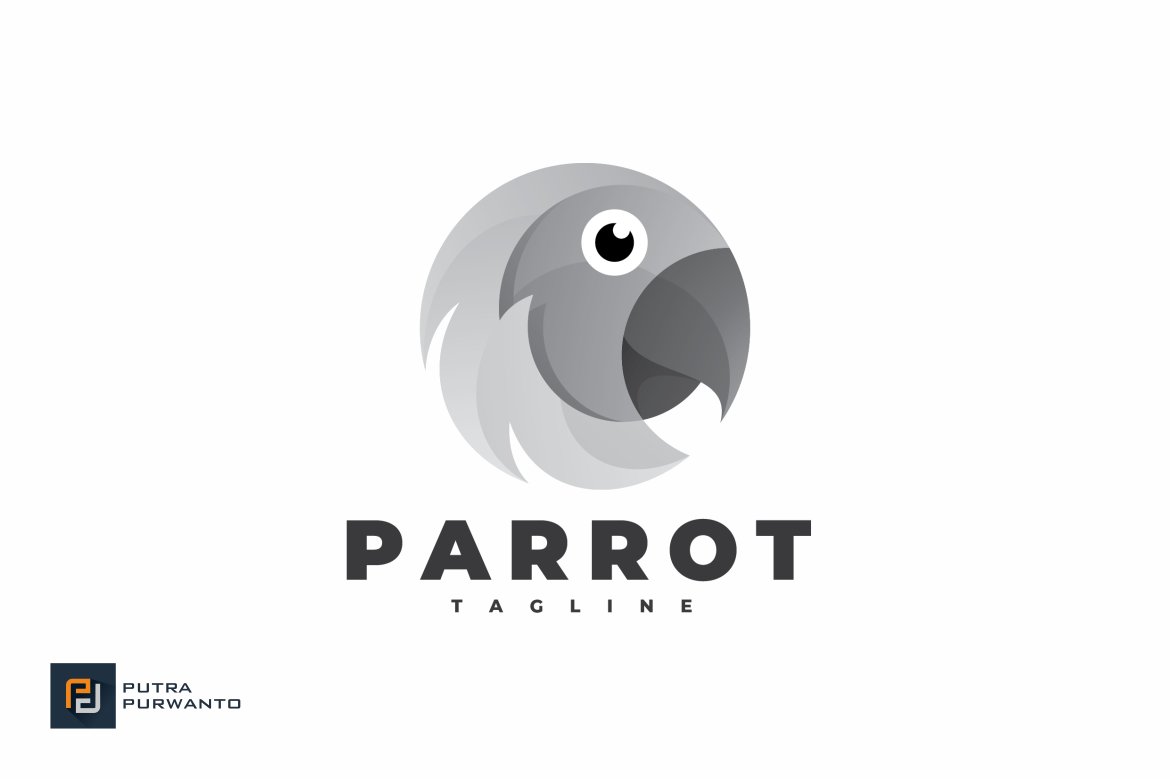 Parrot Head - Logo Template preview image.