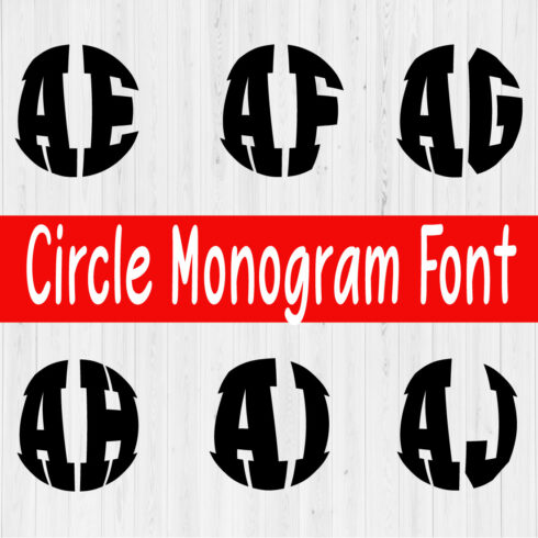 Circle Monogram Font Vol6 cover image.