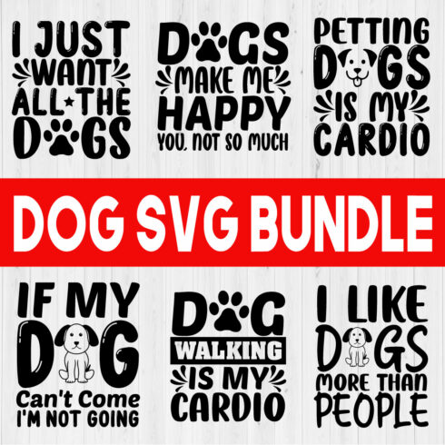 Dog Svg Quotes Set Bundle6 cover image.