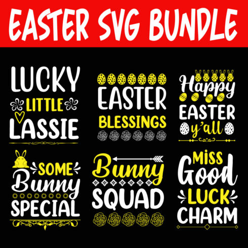 Easter Svg Design Bundle Vol6 cover image.