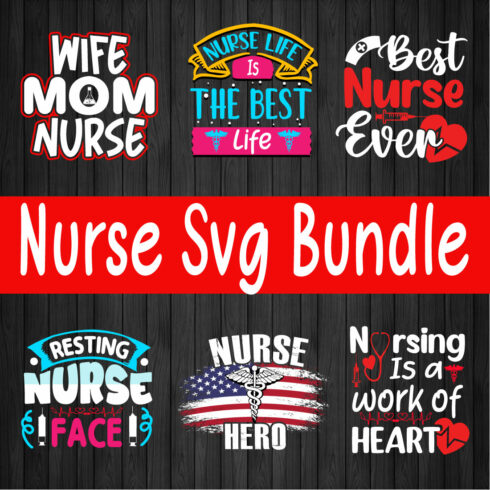Nurse T-shirt Design Bundle Vol2 cover image.