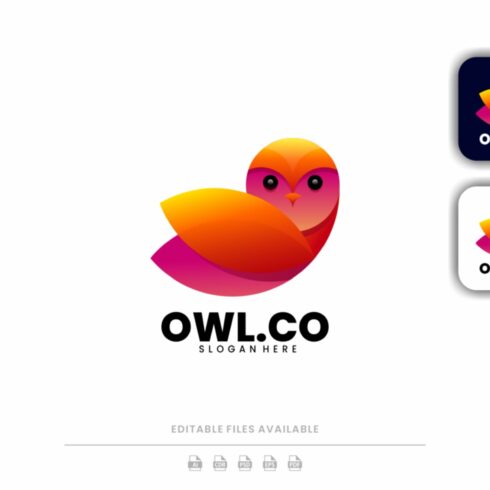 Owl Gradient Colorful Logo cover image.