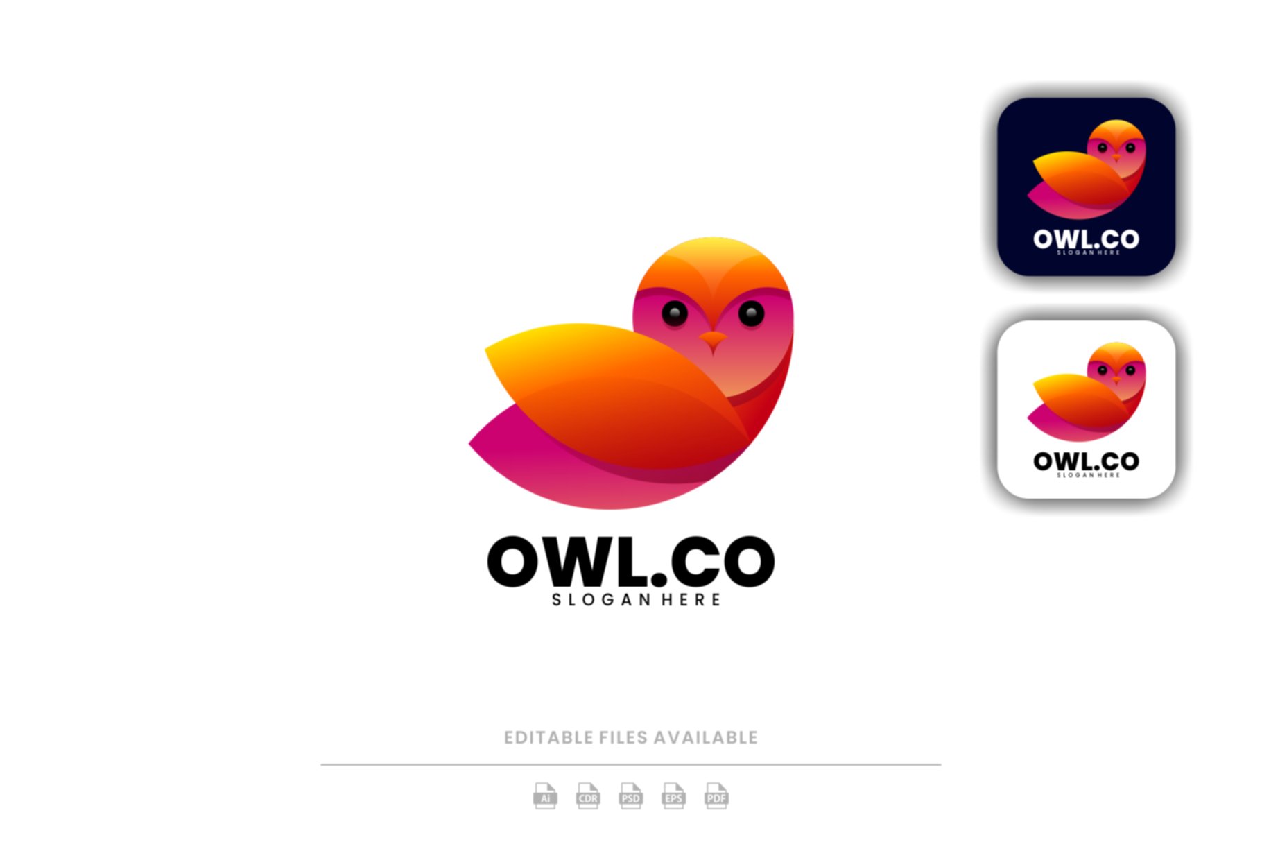 Owl Gradient Colorful Logo cover image.