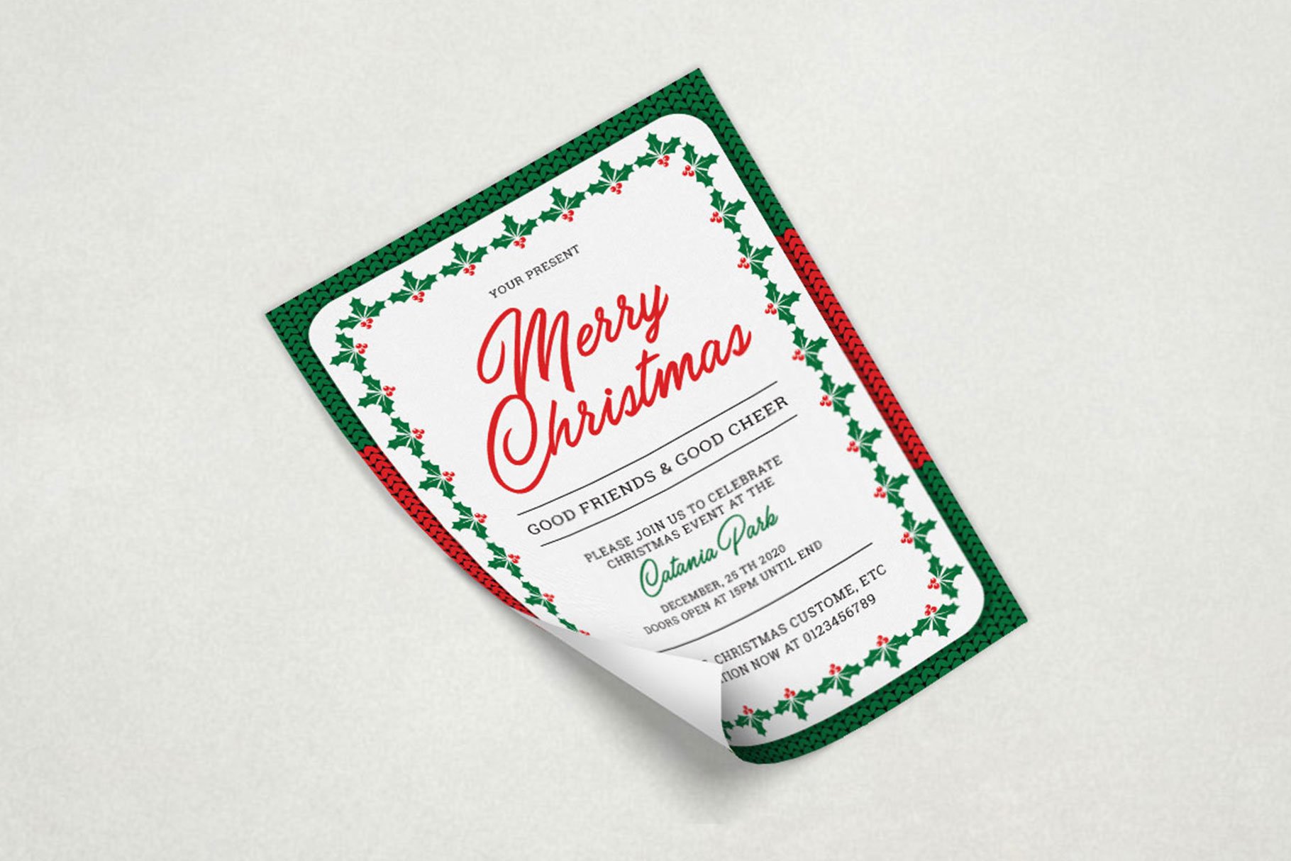 Christmas Invitation preview image.