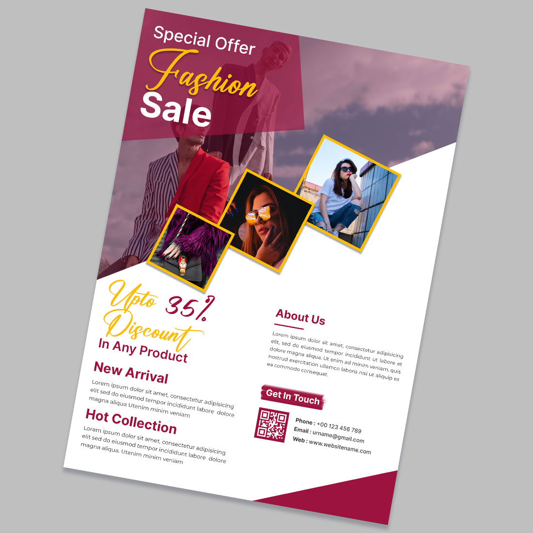 Multipurpose Flyer Template cover image.