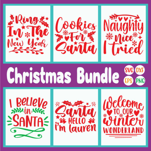 Christmas Svg Design Bundle Vol32 cover image.