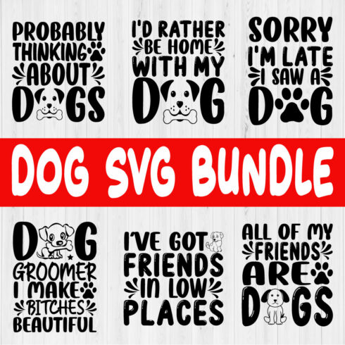 Dog Svg Design Bundle Vol8 cover image.