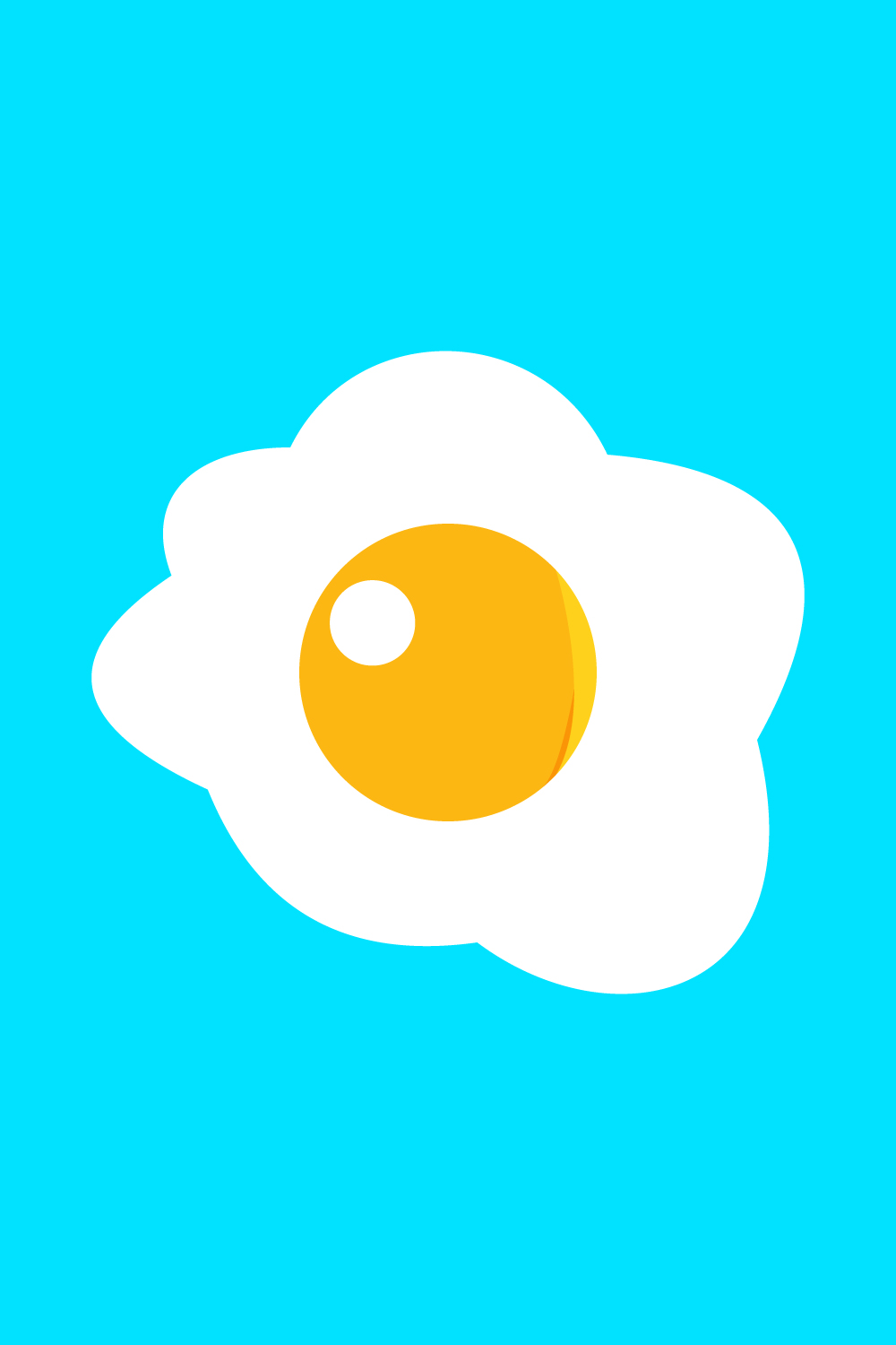 Creative Gradient Fresh Egg Logo design, Vector design concept pinterest preview image.