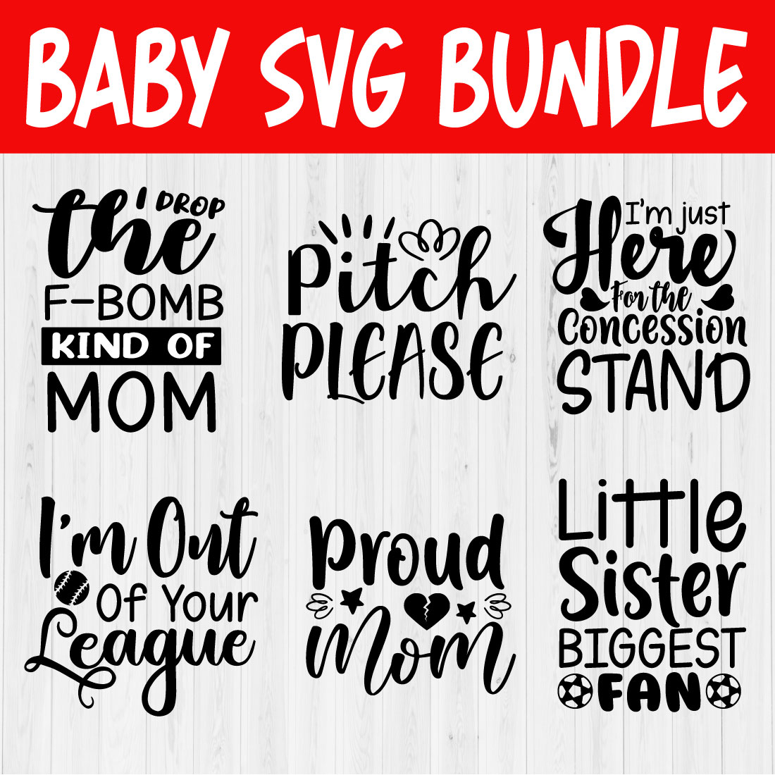 Baby Svg Quote Design Bundle Vol10 cover image.