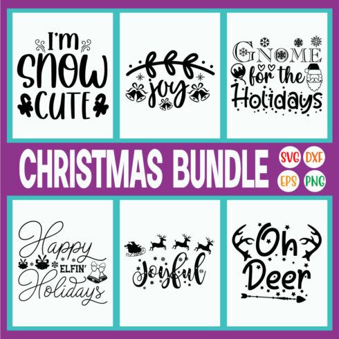 Christmas Svg Quotes Set Vol19 cover image.