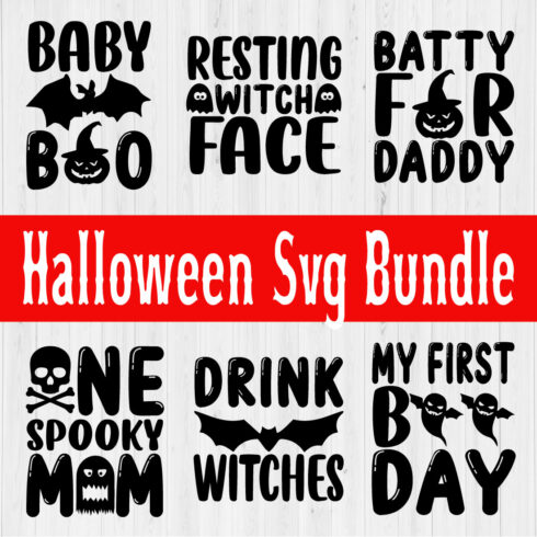 Halloween Svg Black Design Vol15 cover image.