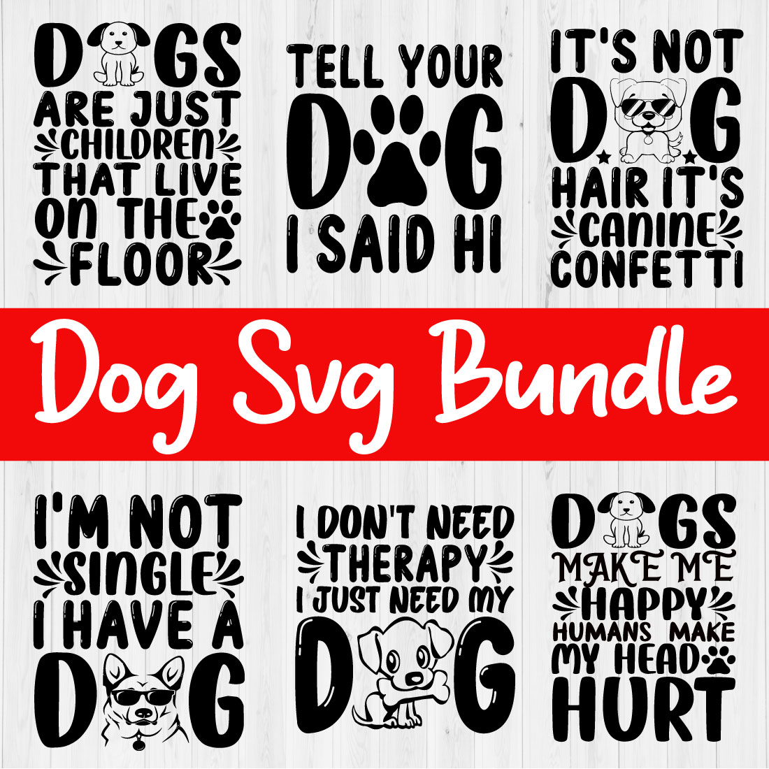 Dog Svg Bundle Vol1 cover image.