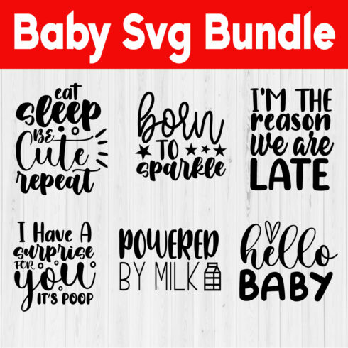 Baby Svg T-shirt Design Bundle Vol3 cover image.