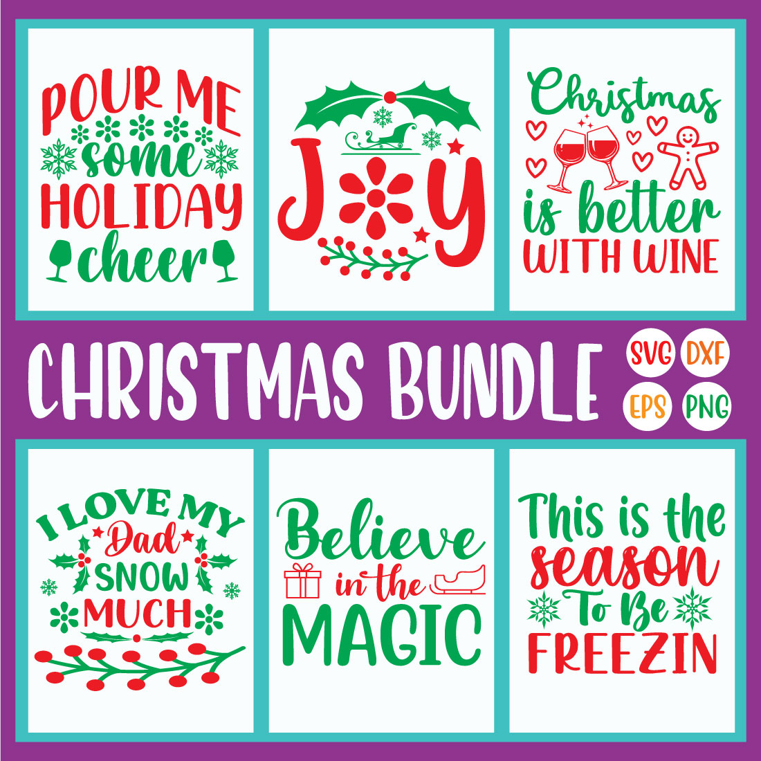 Christmas Svg Bundle Vol40 cover image.