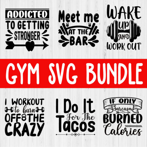 Gym T-shirt Design Bundle Vol9 cover image.