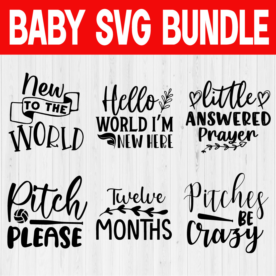 Baby Svg Quotes Set Vol9 cover image.