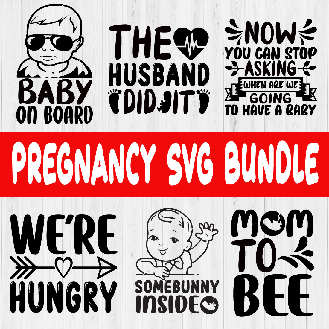 Pregnancy Svg Design Bundle Vol2 preview image.