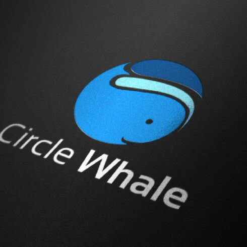 Circle Whale Big Fish Cute Logo cover image.