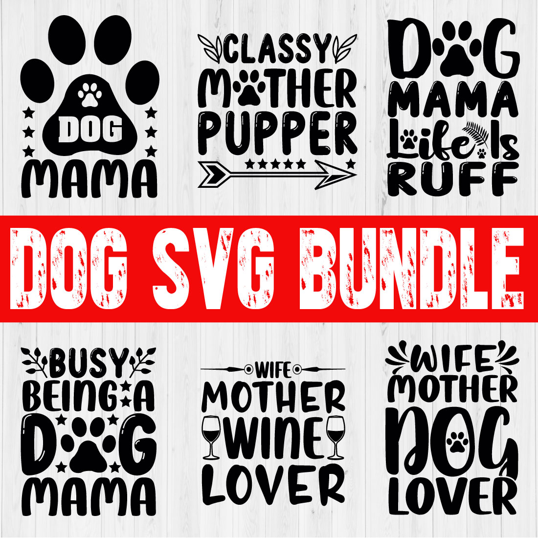 Dog Svg Design Bundle Vol15 cover image.