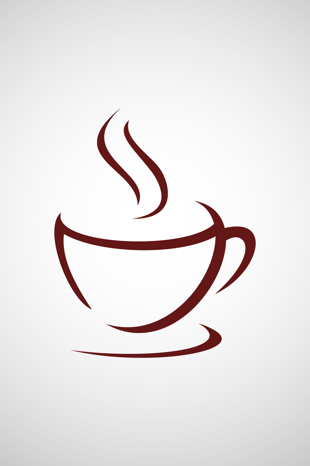 Coffee shop and restaurant logo design, Vector illustration pinterest preview image.