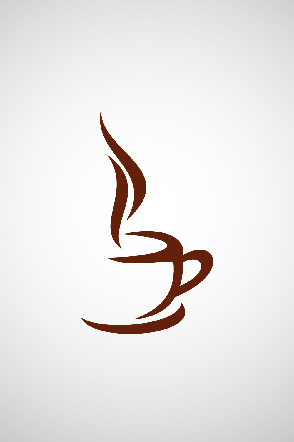 Coffee shop and restaurant logo design, Vector illustration pinterest preview image.