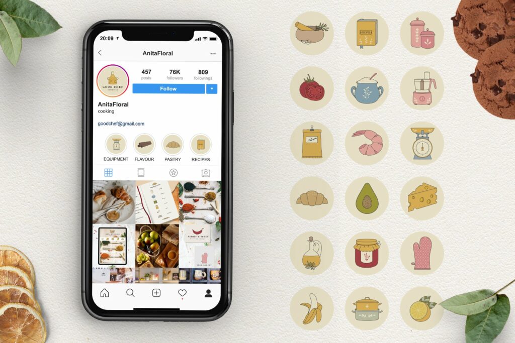 Kitchen & Cooking Icon Set – MasterBundles