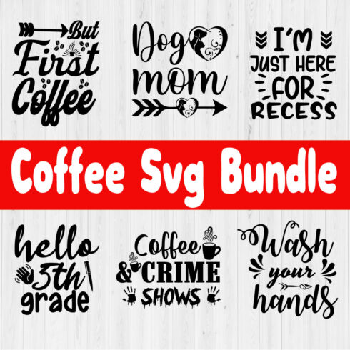 Coffee Svg Bundle Vol1 cover image.