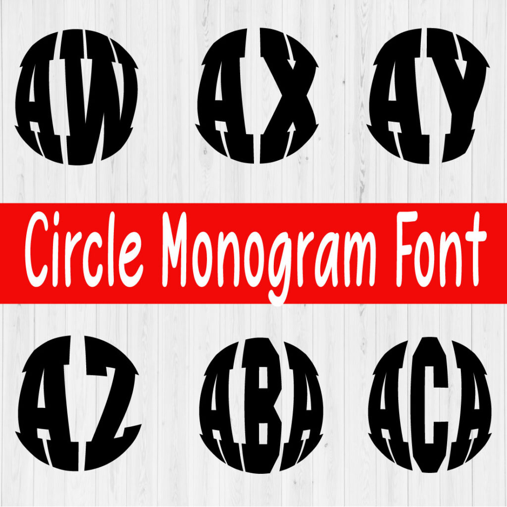 Monogram Svg Font Vol Masterbundles