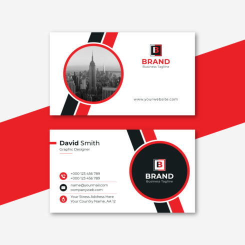 Creative Business Card Template cover image.