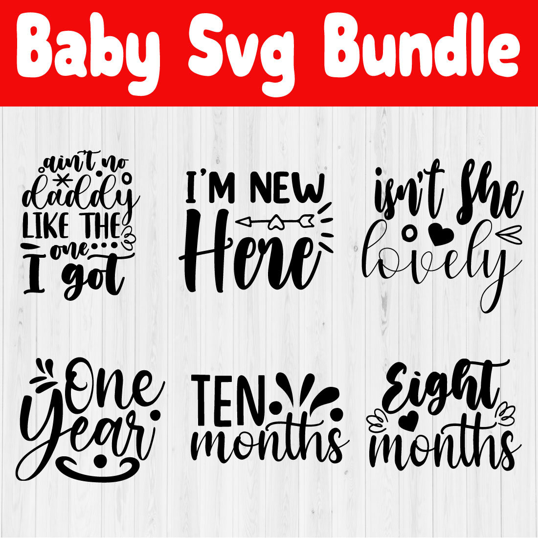 Baby Svg Design Bundle Vol13 cover image.