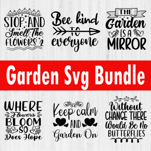 Garden Svg Design Bundle Vol6 cover image.