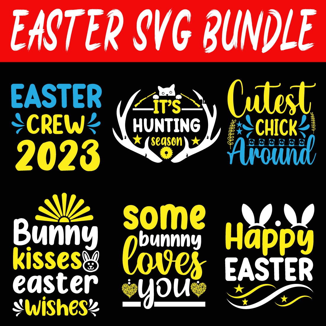 Easter Design Svg Bundle Vol9 cover image.