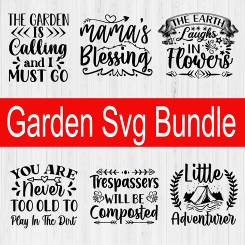Garden T-shirt Design Bundle Vol7 cover image.