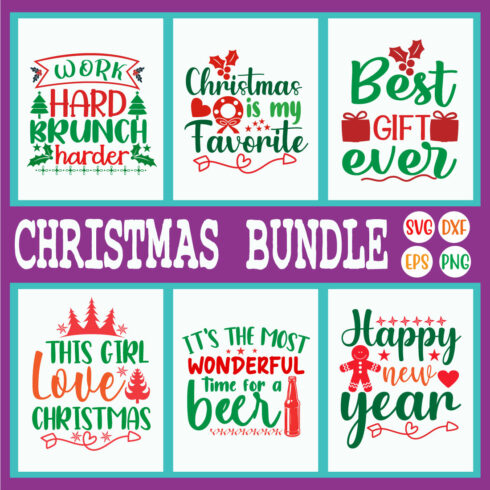 Christmas Svg Quotes Set Vol62 cover image.