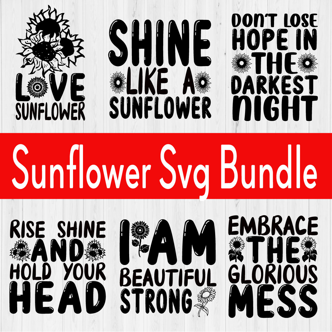 Sunflower T-shirt Design Bundle Vol3 cover image.