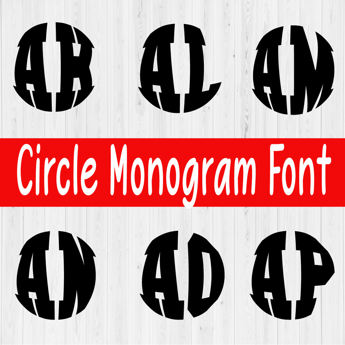 Monogram Font Vol7 preview image.