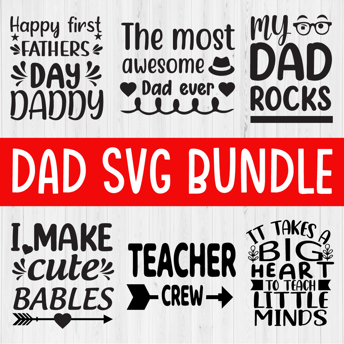 Dad Svg T-shirt Design Bundle Vol10 cover image.