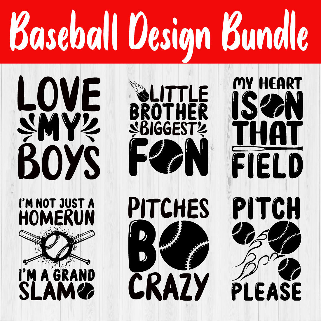 Baseball Design Bundle Vol2 cover image.
