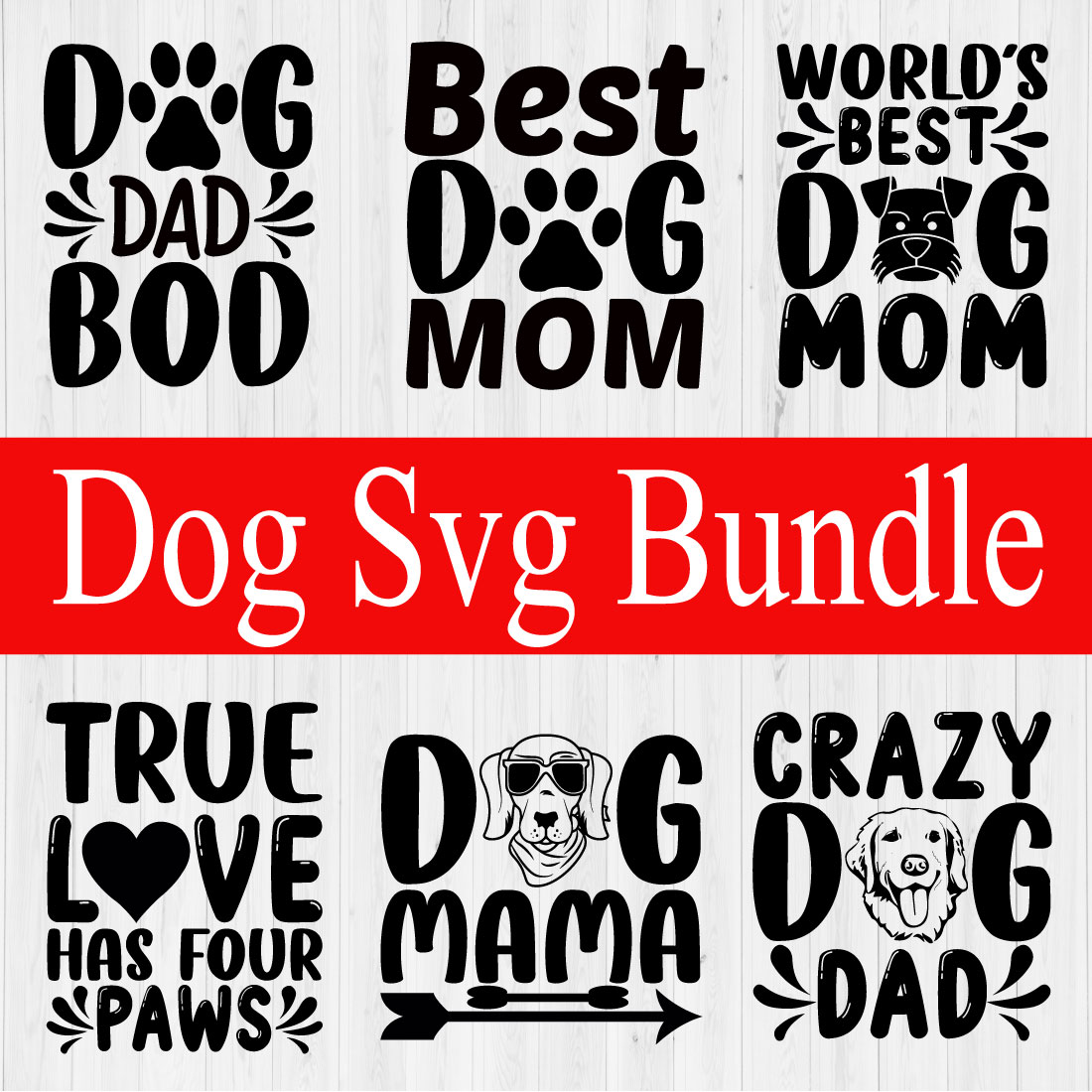 Dog Svg Design Bundle Vol22 cover image.