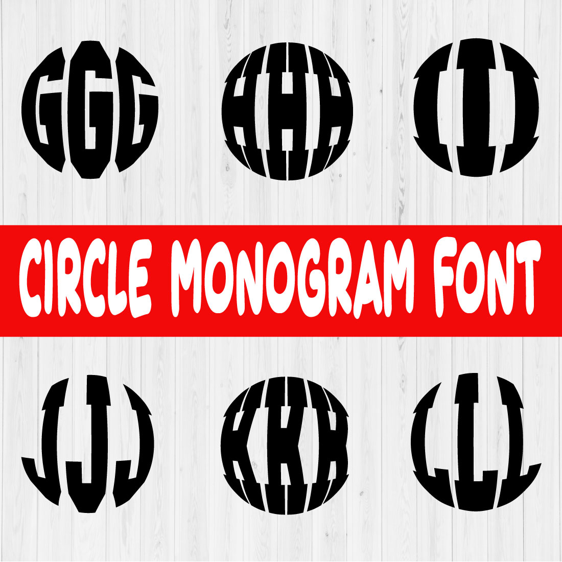 Circle Monogram Font Vol2 cover image.