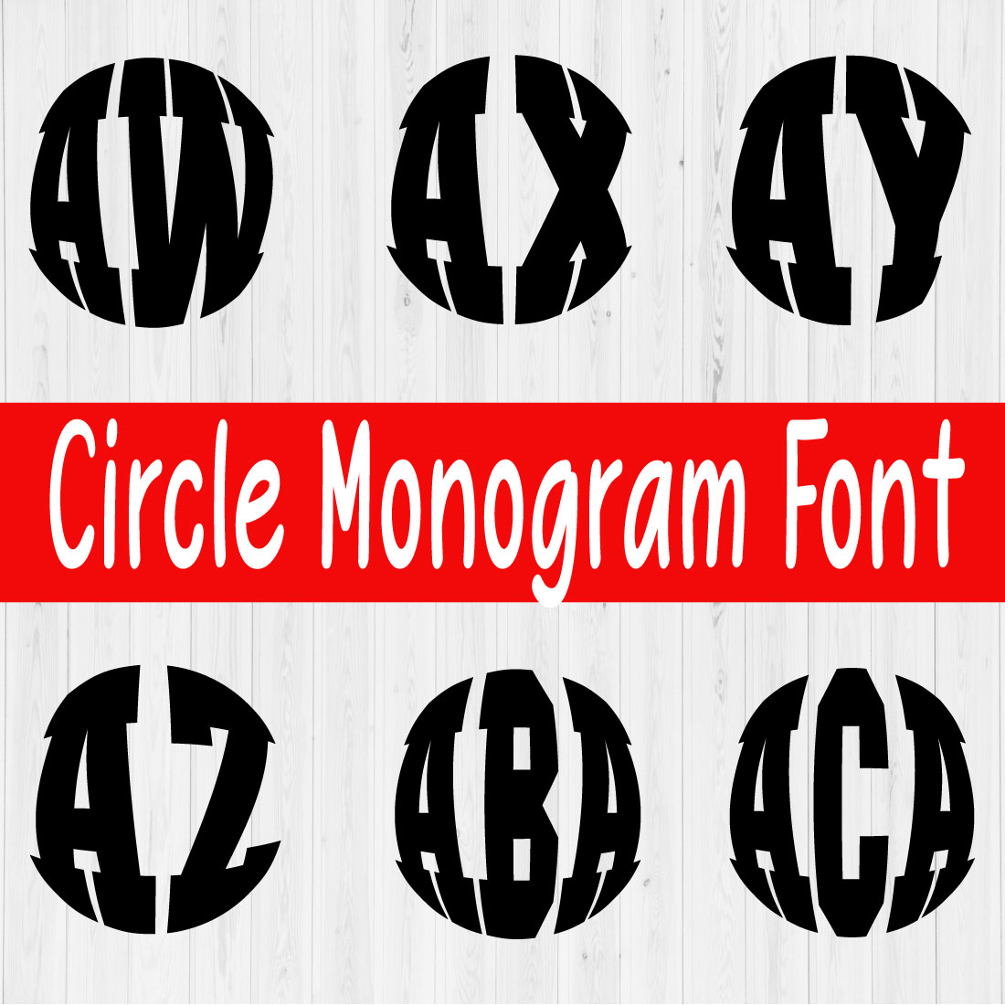 Monogram Svg Font Vol9 preview image.