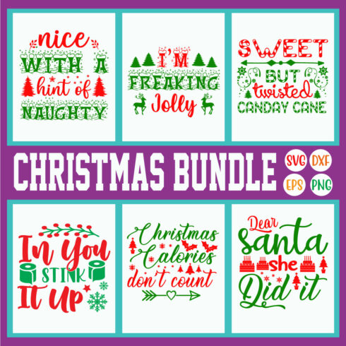 Christmas Svg Design Bundle Vol44 cover image.