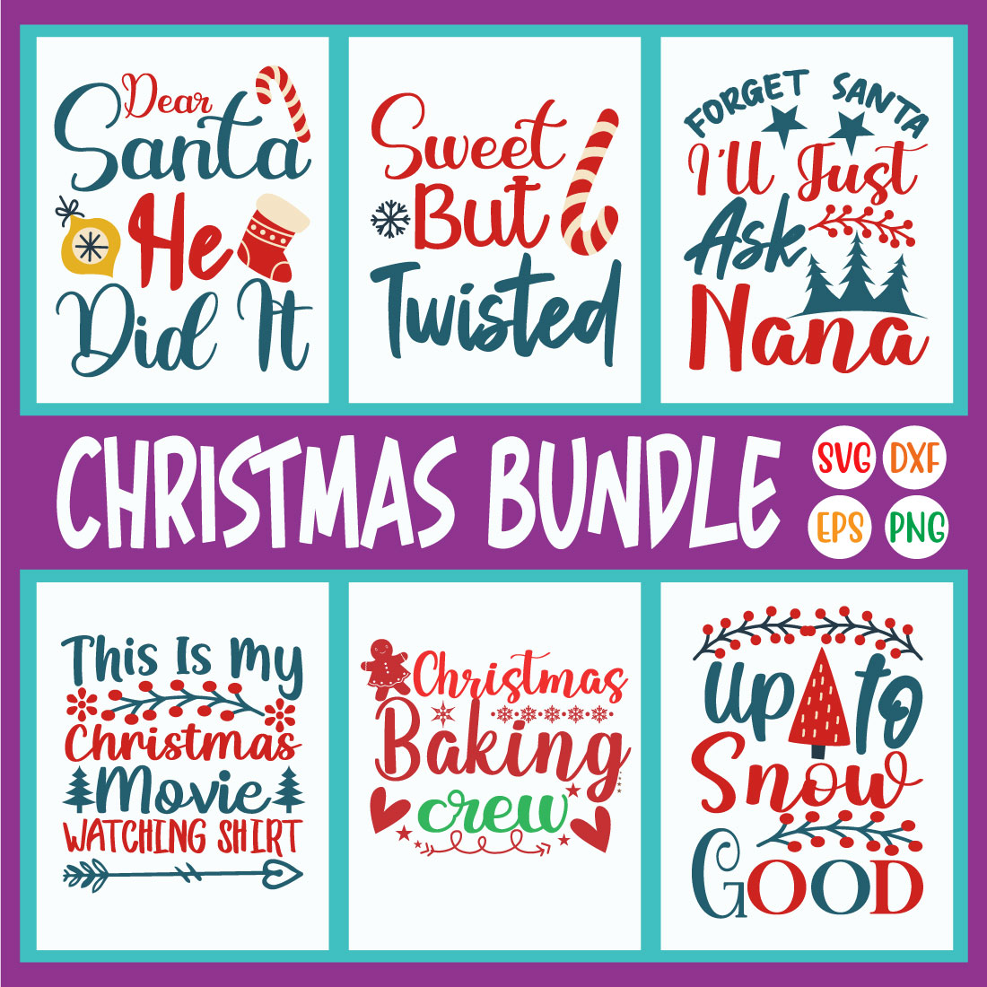 Christmas Svg Design Bundle Vol20 cover image.