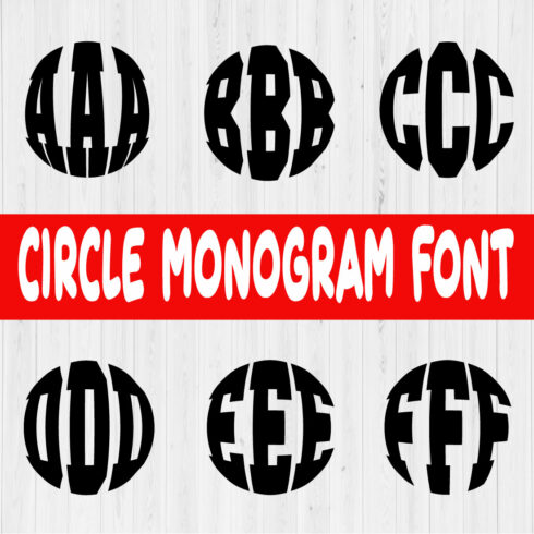 Circle Monogram Font Vol1 cover image.
