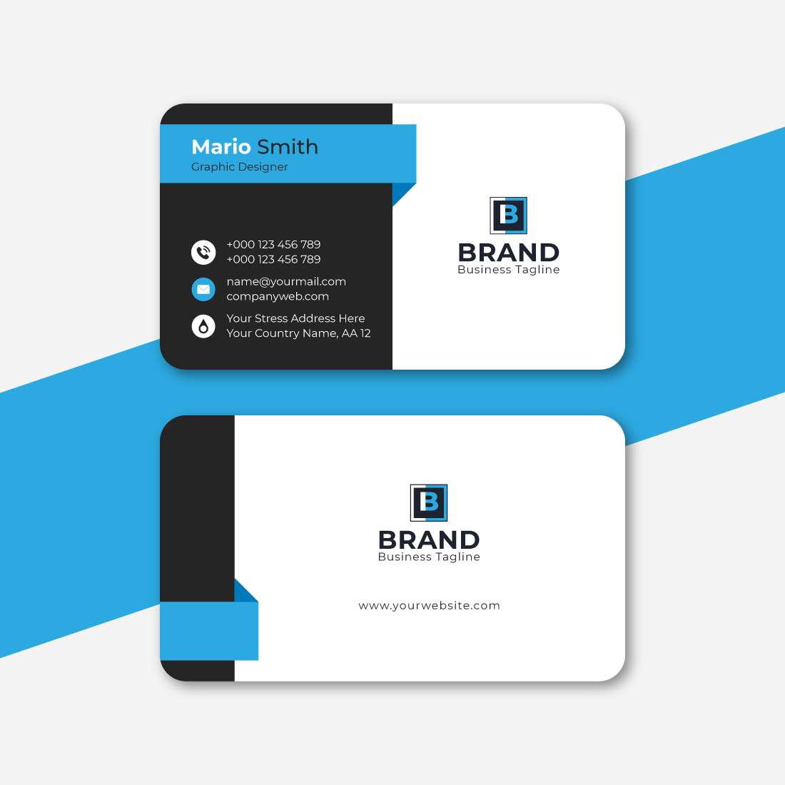 Simple Business Card Template cover image.